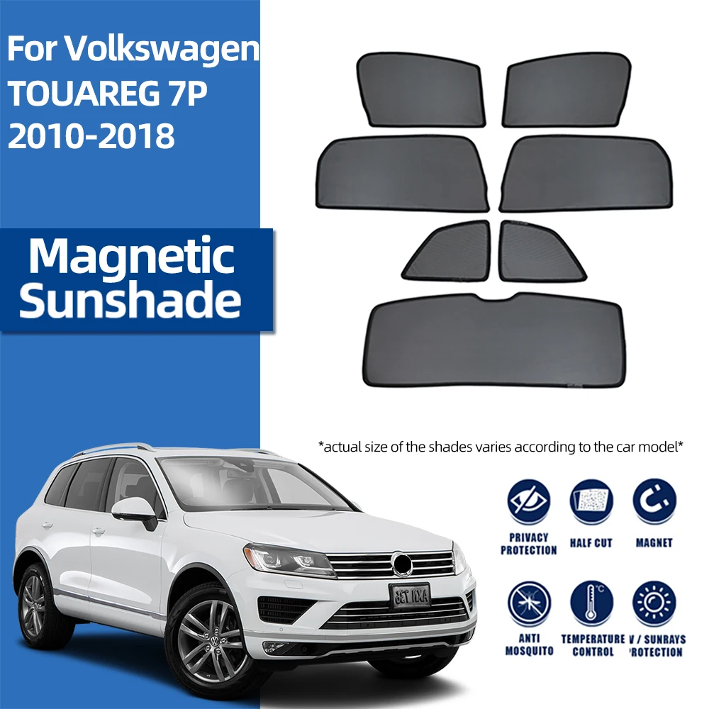 

For Volkswagen VW TOUAREG 7P MK2 2010-2018 Car Rear Side Baby Window SunShade Shield Front Windshield Curtain Sun shade Visor