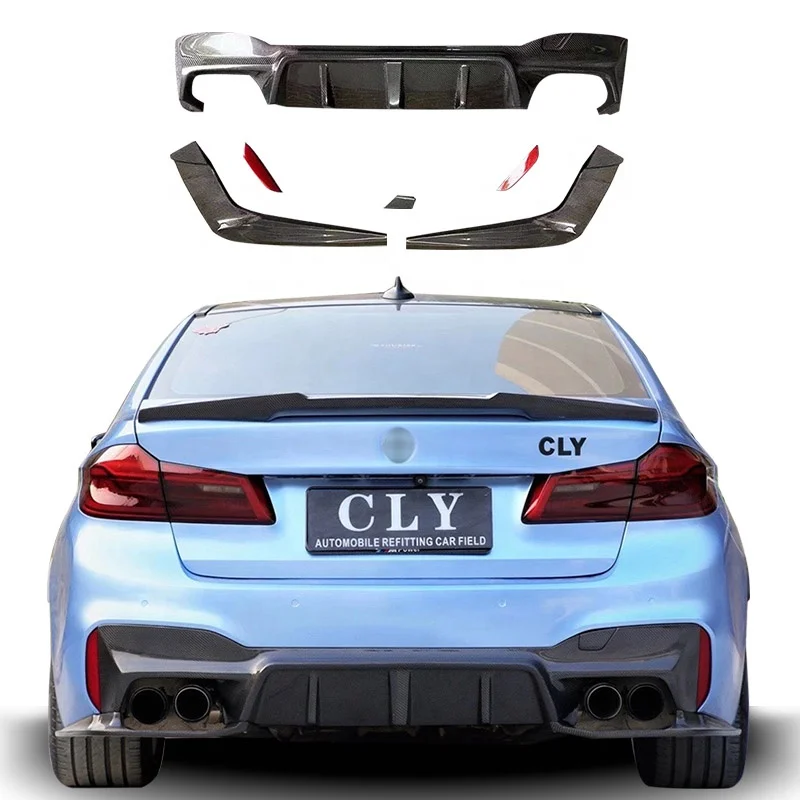 

CLY Carbon Fiber Rear Lip for 2018+ BMW G30 G38 Modified 3D Diffuser Back Lip
