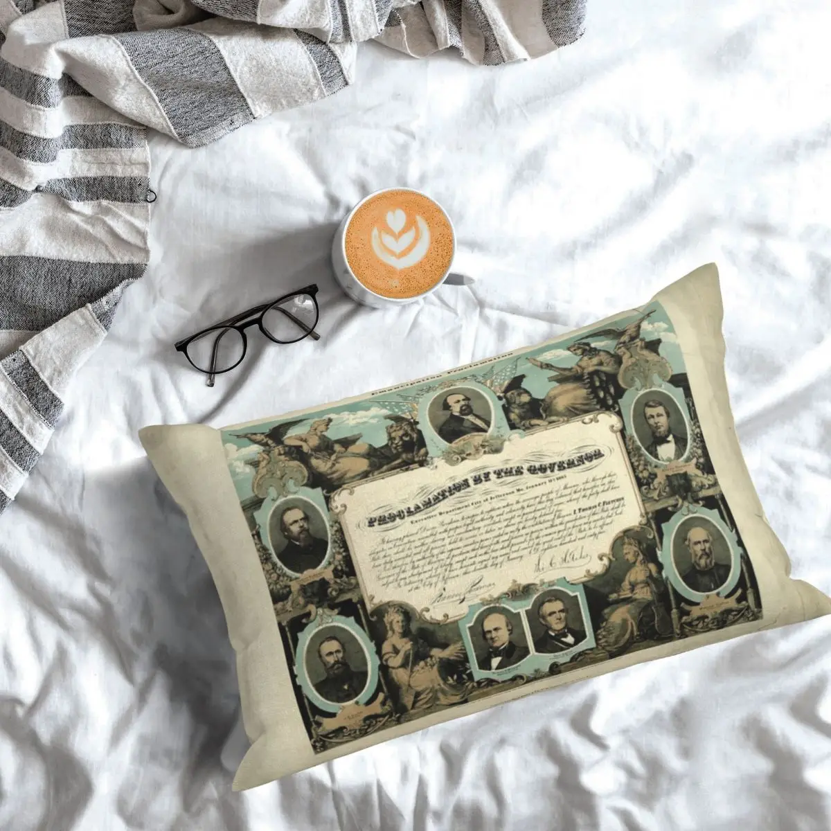 

Emancipation Proclamation By E. Knobel (1865) Rectangle Pillowcase Cushion Cover Decorative Bedroom Home Comfort Throw Pillow