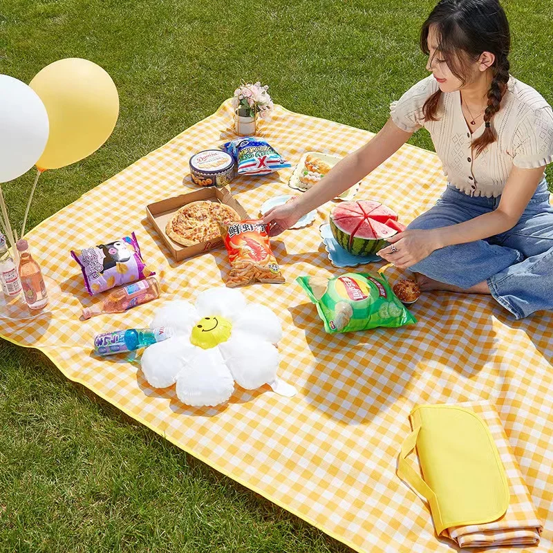 

Large Thicken Picnic Mat Camping Equipment Portable Outdoor Vacation Blanket Waterproof Lawn Cloth Beach Towel HikingAccessories