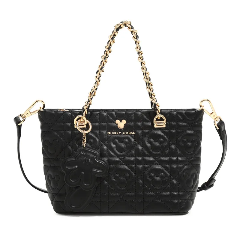 

Disney Mickey Mouse Woven Pattern Handbag for Women Casual Shoulder Purse