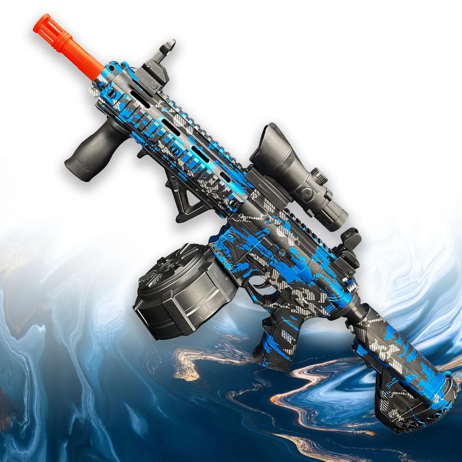 Elektryczny pistolet na żel M416! Pistolet na kulki, automatyczny i pełnoautomatyczny pistolet na kulki splatter, idealny do gier strzeleckich na świeżym powietrzu (bez pocisków)