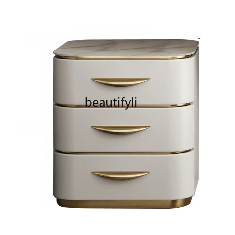 

S Bedroom Dresser Matching Dressing Table Simple Modern Stone Plate Bedside Storage Storage Cabinet Integrated