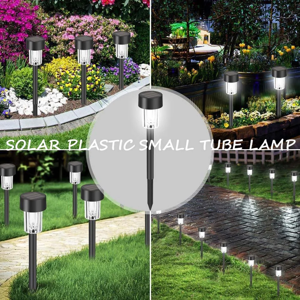 

10 Pack solar powered small tube Light and light is suitable for courtyard garden lawndecoration landscape 20mah