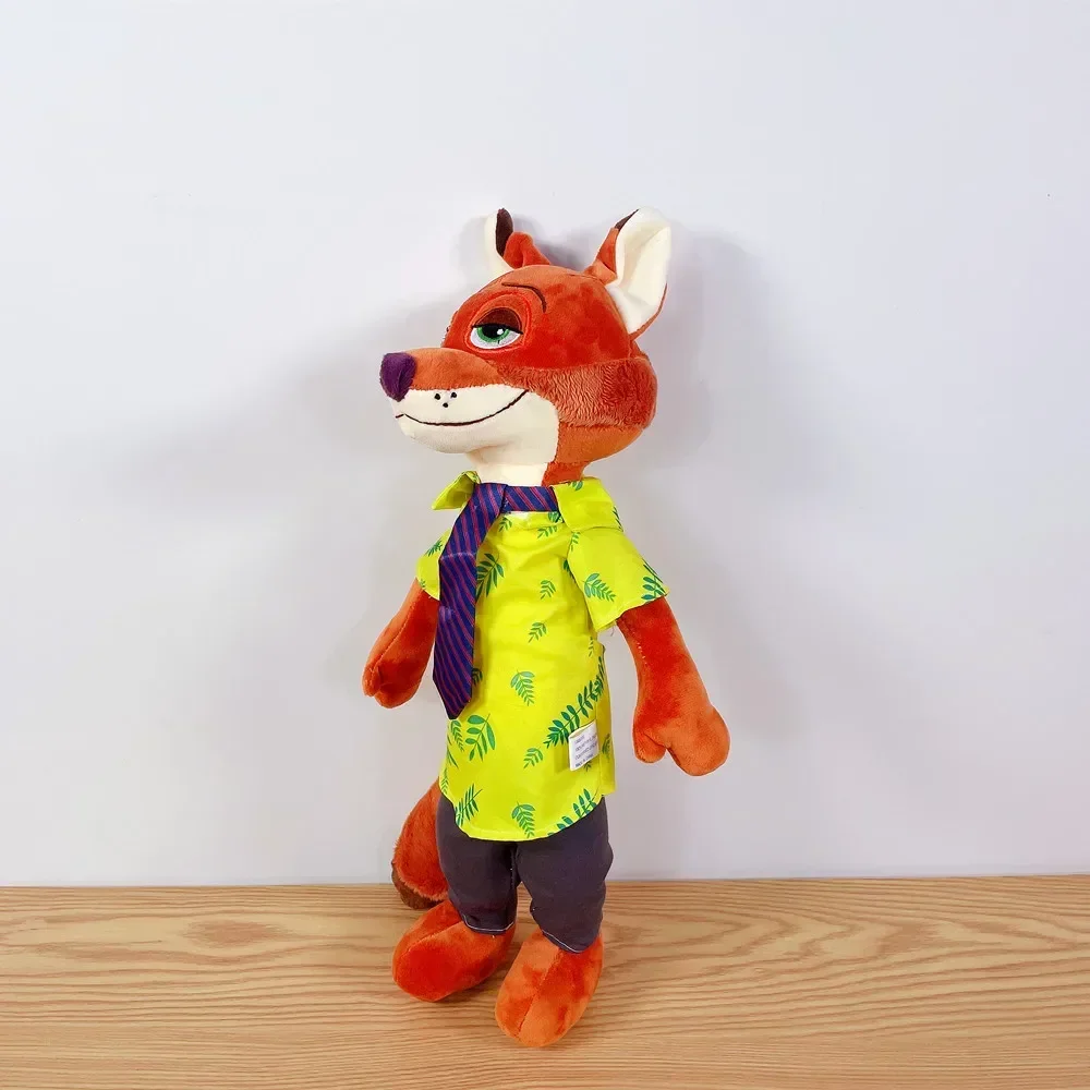 50cm Disney Anime Zootopia Judy Rabbit Nick Fox Pluszowe lalki Kreskówka szalony zoo zwierzę łóżko sofa poduszka dekoracja domu prezent dla dzieci