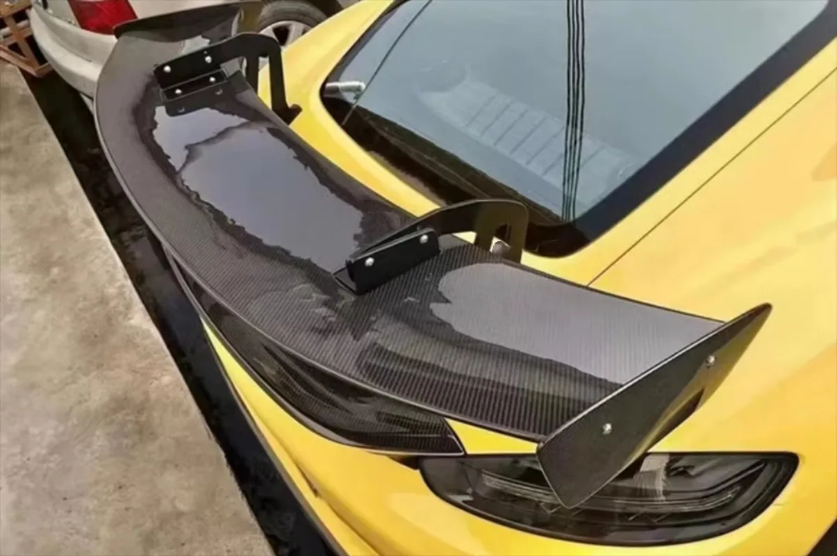 Upgraded GT Style Rear Trunk Spoiler Wings Genuine Carbon Fiber Body Kit for 718 Boxster Cars
