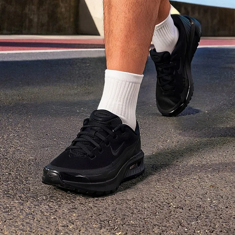 Nike Men's Air Max Casual Shoes IO9416002 Fabric Synthetic Upper Air Max Cushioning Waffle Outsole Fashion Sneakers