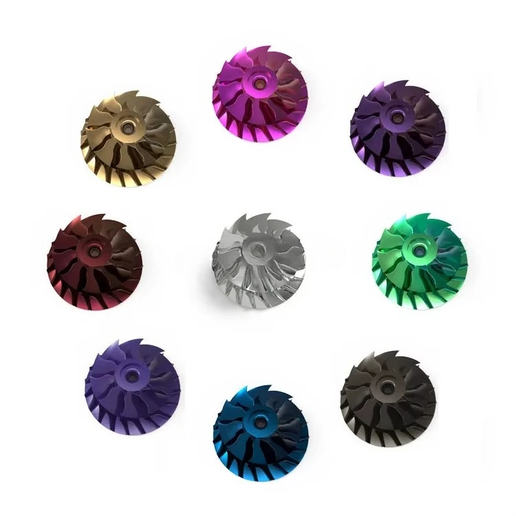 

ROOVO ized Precision 5-axis 6061/7075/2618 Turning Aluminum CNC Machining Parts Turbo Compressor Impeller