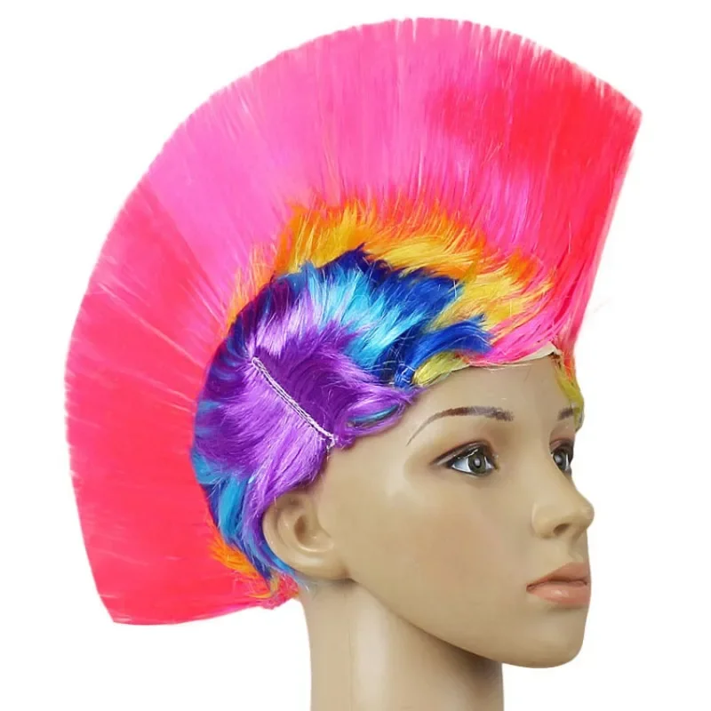 Cosplay Funny Wig Hat Punk Colorful Hair Accessories Carnival Party Costume Dress Up Dance Headdress