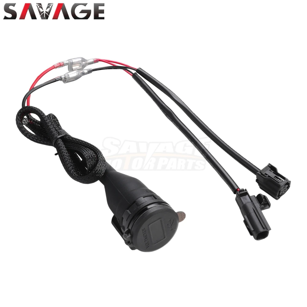 TMAX560 داش استقرار مكافحة الاهتزاز قوس لياماها T-MAX 560 XP560 التكنولوجيا ماكس 2 دبابيس مساعد 12 فولت منفذ موصل الطاقة