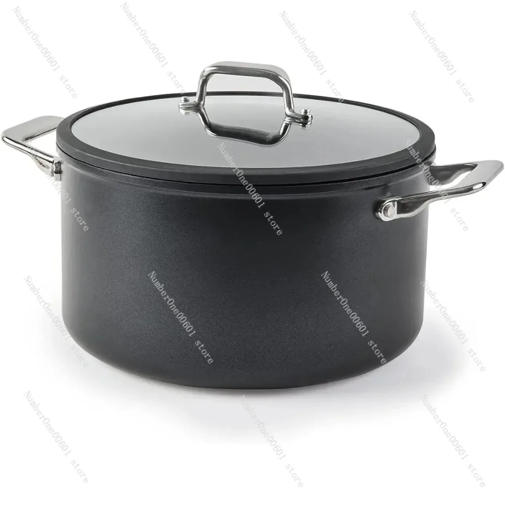 

Nonstick StockPot with Lid - 8 QT Stew & Soup Pot - Stay Cool Handles, Induction Ready, Non-toxic Coating