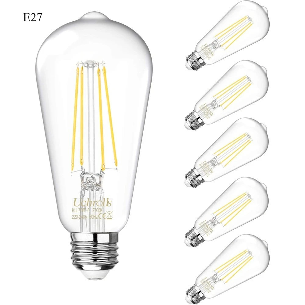 

E27 6W 220V-240V 2700K Warm White /E14 B35 840 neutral white 4000K.4W Vintage Edison Light Bulbs Outdoor
