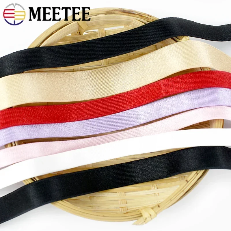 10/20M Nylon Elastic Band 6/8/10/15mm Colored Bra Shoulder Strap Soft Elasticity Trim Underwear DIY Clothes Sewing Accessories view 5
