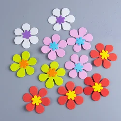 50pcs Artificial Flower Petal EVA Rubber Flower Model Craft Toy DIY Scrapbooking Wedding Party Decoration Handicraft Accessories