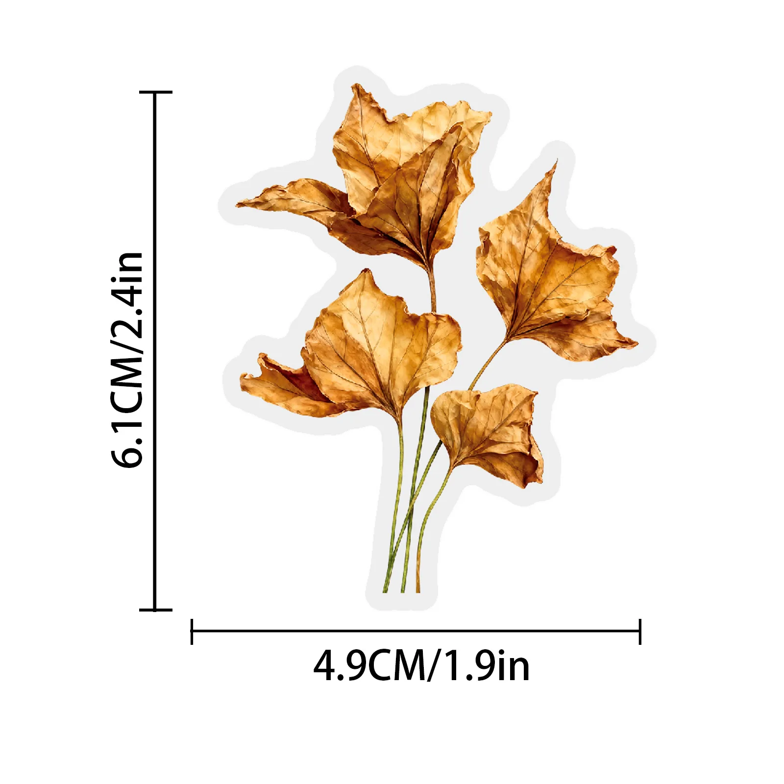 50 Pcs Vintage Artistic Plant Flower Graffiti Stickers Transparent PET Waterproof Decals for Journal Water Bottle Scooter Laptop