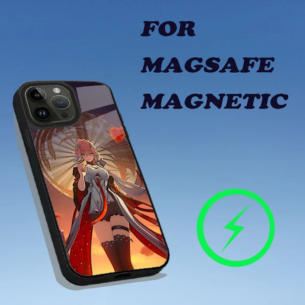 Game Wuthering Waves Phone Case For iPhone 15,14,13,12,11,Plus,Pro,Max Mini Magsafe Magnetic Wireless Charging