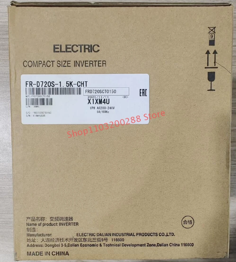 

1PCS New FRD720S1.5KCHT Brand Original In Box FR-D720S-1.5K-CHT Fast Shipping PLC Module