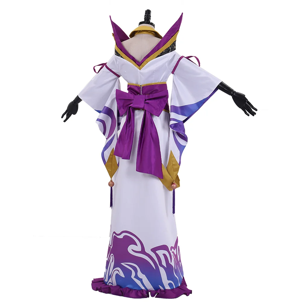 Game LOL Spirit Blossom Cassiopeia Du Couteau Cosplay Costume  Purple  Snake Dress Halloween Party Outfit