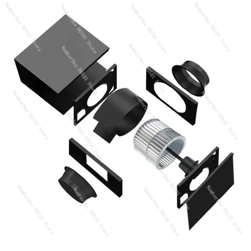 Silent fresh air duct fan for billiard halls, restaurants, and hot pot shops, powerful exhaust fan
