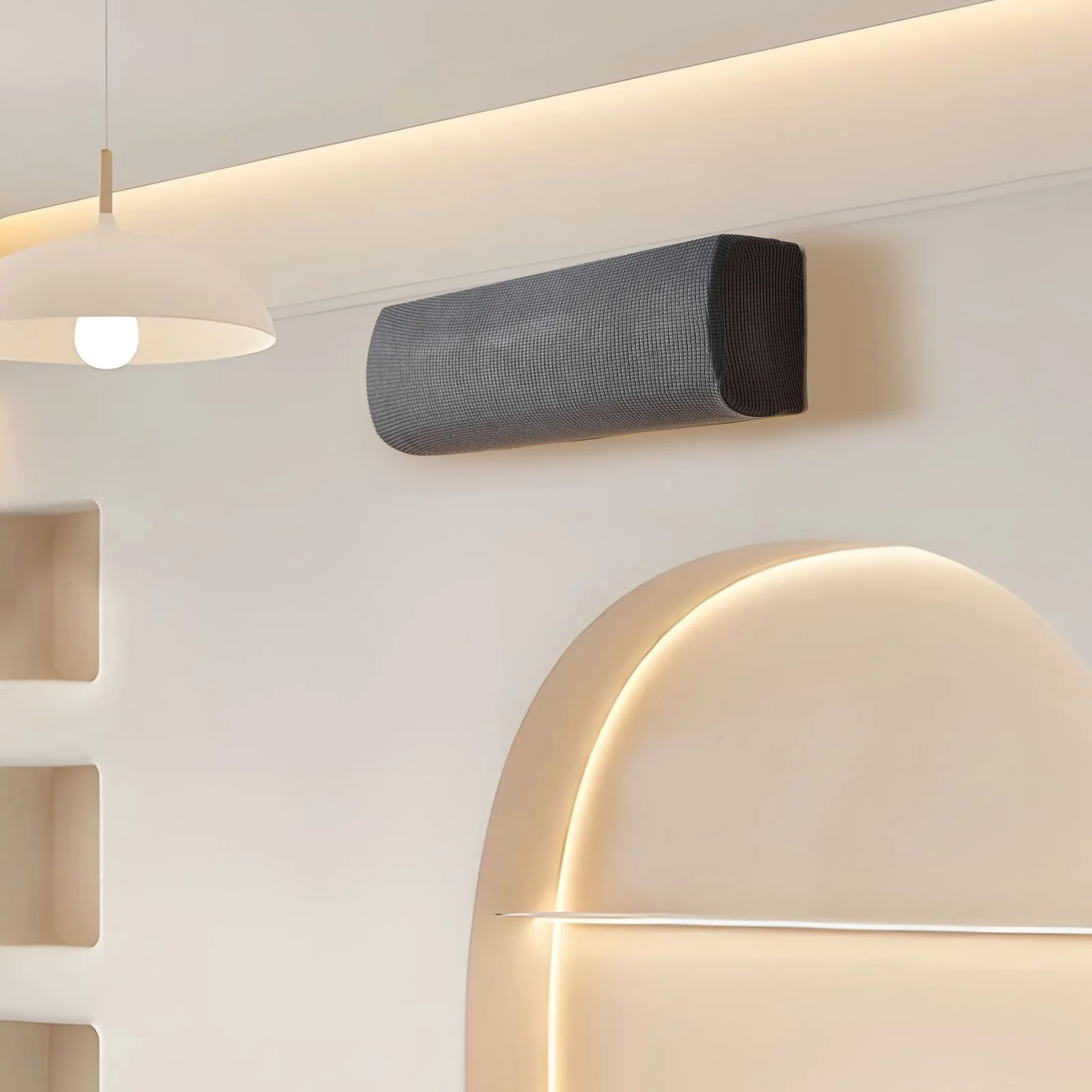 ฝาครอบเครื่องปรับอากาศแบบติดผนัง ป้องกันฝุ่น สำหรับเครื่องปรับอากาศแบบแยกส่วนในบ้านและสำนักงาน