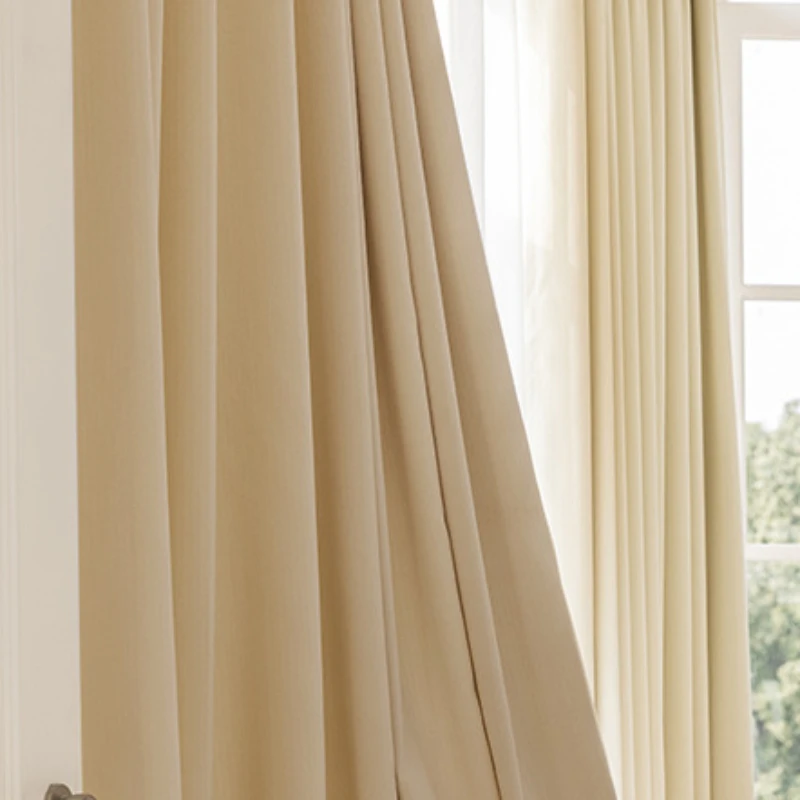 Light Luxury Nordic Style Curtains for Living Room Bedroom Dining Room Velvet Curtain Australian Wool Velvet Thickened Curtains