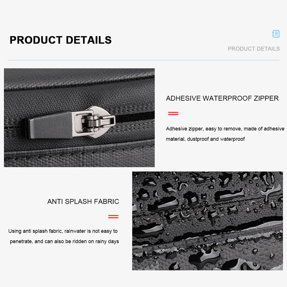 

PU Bike Seat Bag Bike Saddle Bag Large Capacity Under Seat Bike Bag Waterproof Multi-compartments Cycling Accessories