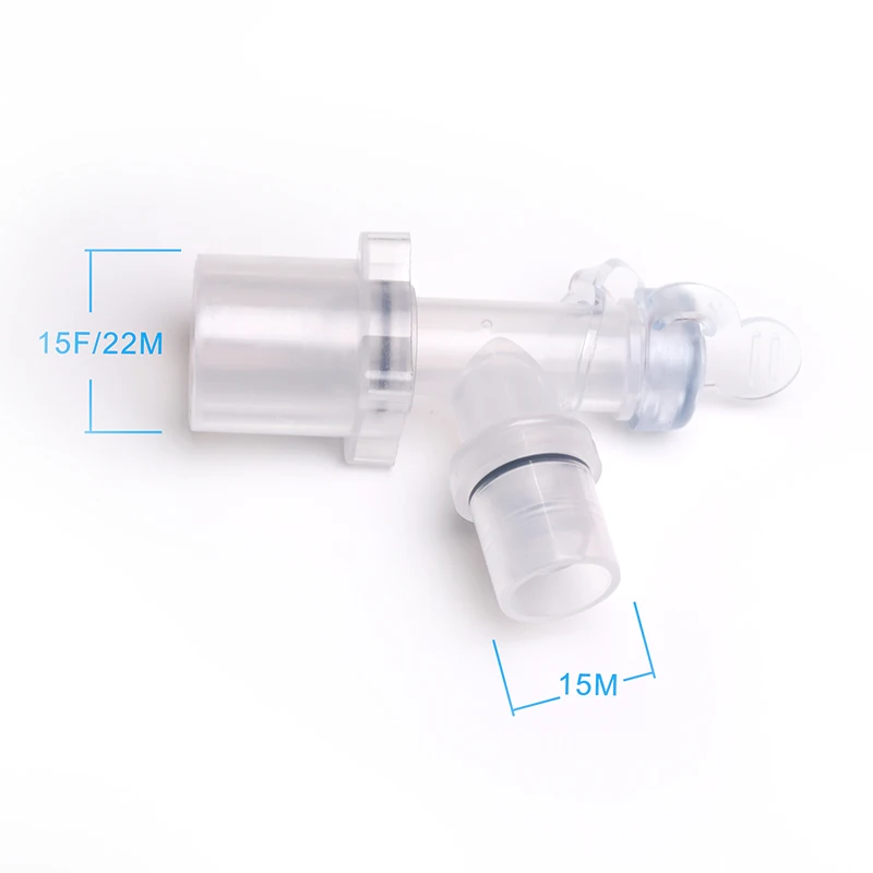 Anesthesia Tube L-shaped Connector Elbow Circuit Inside Outside Male and Female Tracheal Intubation Connector 90 Degree