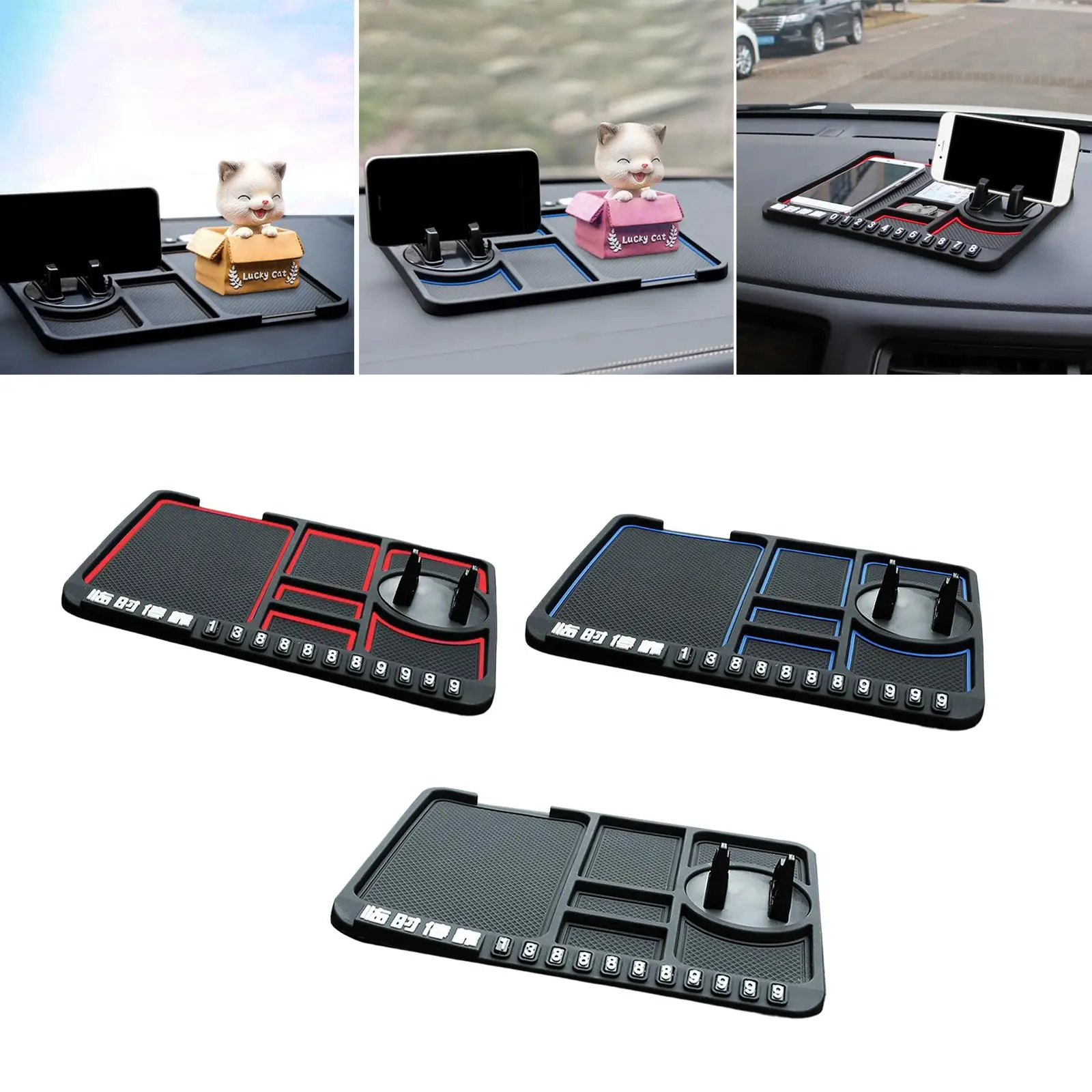 Autodashboard Antislipmat Siliconen Anti-Bracket Mount Gadget Pad