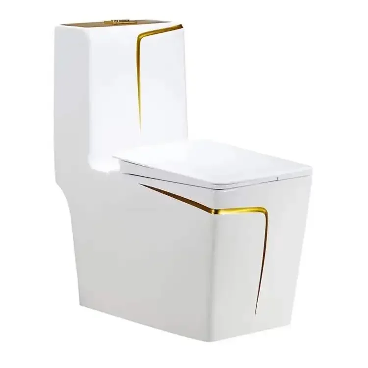 Ceramic luxury modern design bathroom suites wall hung toilet One Piece Closestool  wc