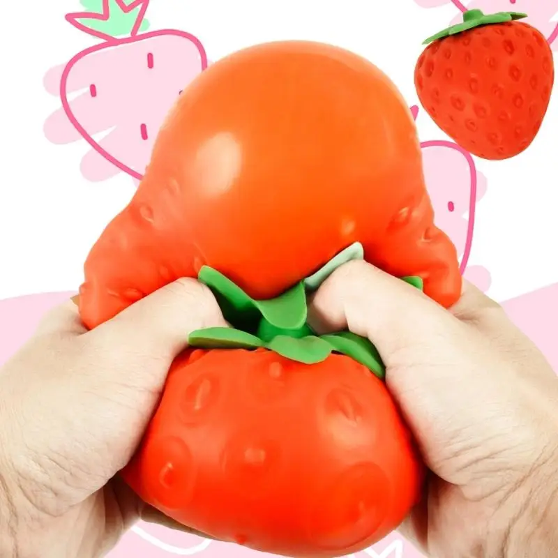   Realistic Fruit Stress Relief Toy Squeeze Ball Toy for Daily Work Study Breaks