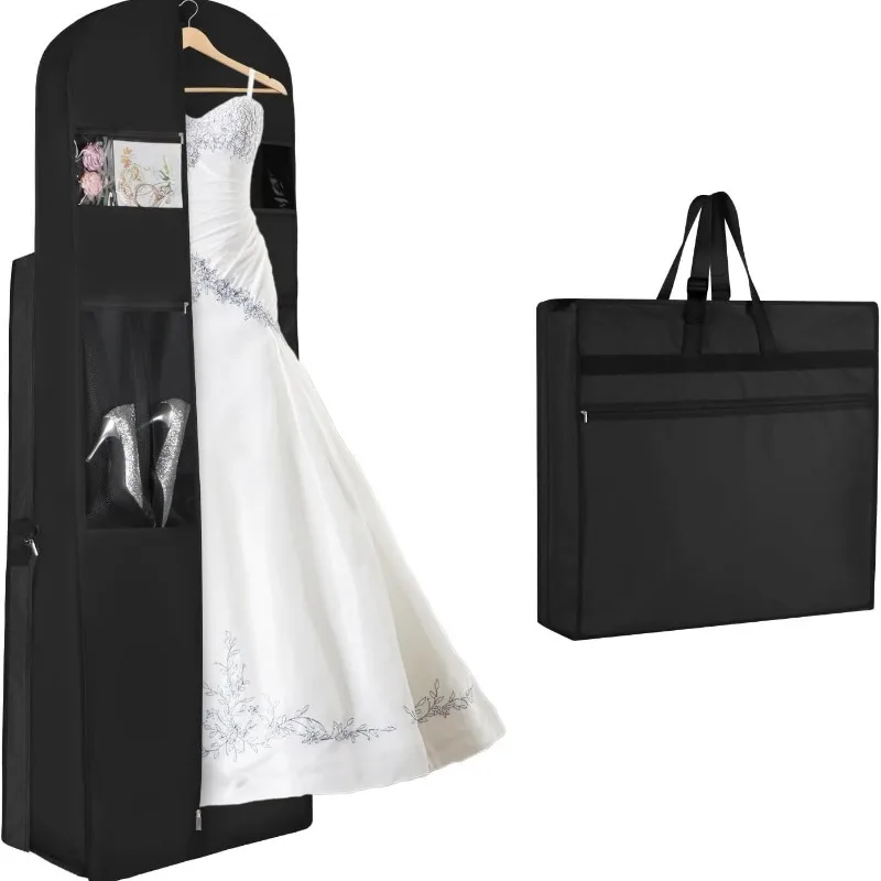 

Wedding Dress Handbag Dust Cover Bridal Gown Storage Bag Wedding Dress Shoes Jewelry Organizer Pouch