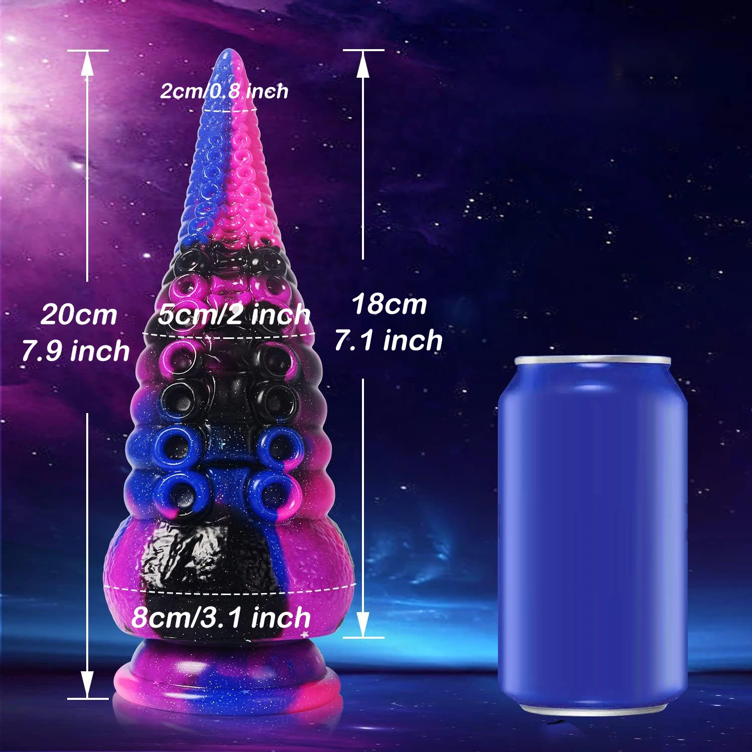 Starry Sky Tentacle Dildo Octopus Animal Sex Toy Monster Penis Anal Plug With Powerful Suction Cup Gay And Lesbian Sex Toy