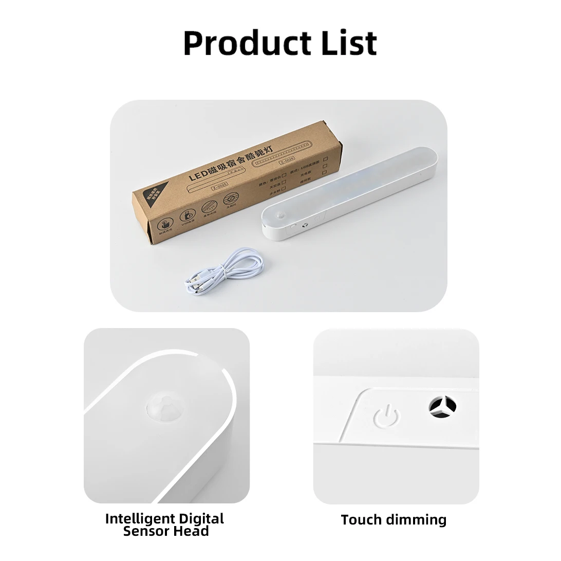 USB Rechargeable Magnetic LED Desk Lamp Adjustable Brightness Dimmable Portable Table Lamp for Office Study Bedroom Computer Use