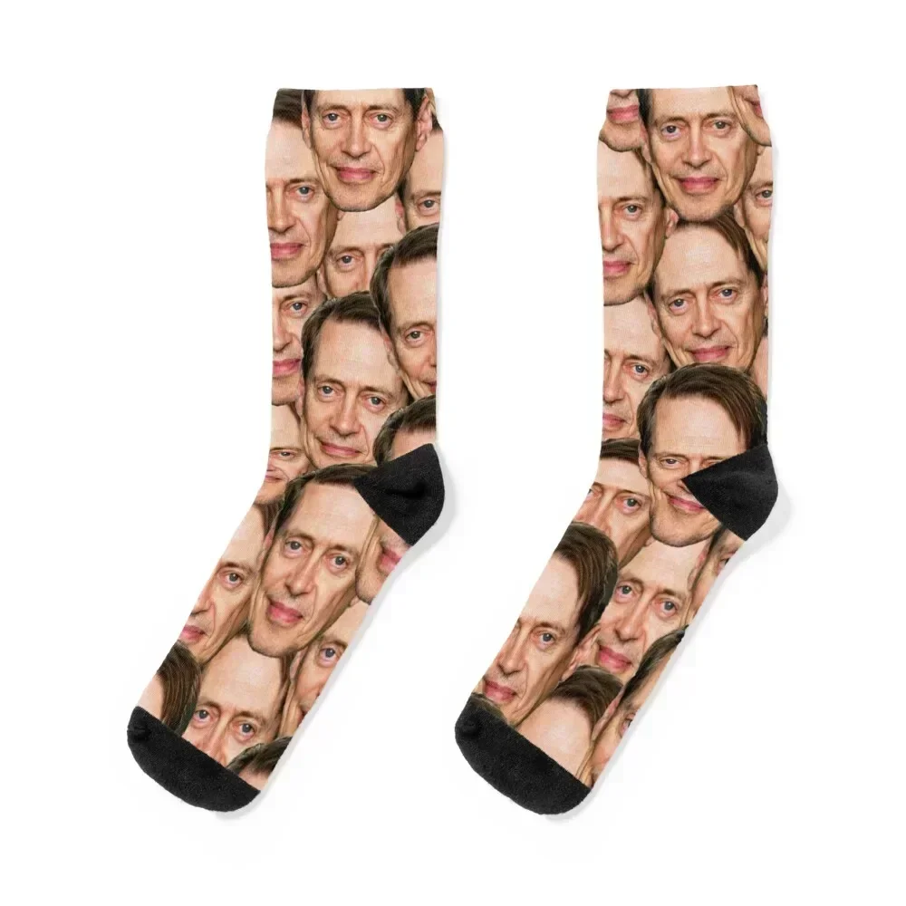 Steve Buscemi trending Head Design Socks christmas gifts crazy summer Mens Socks Women's