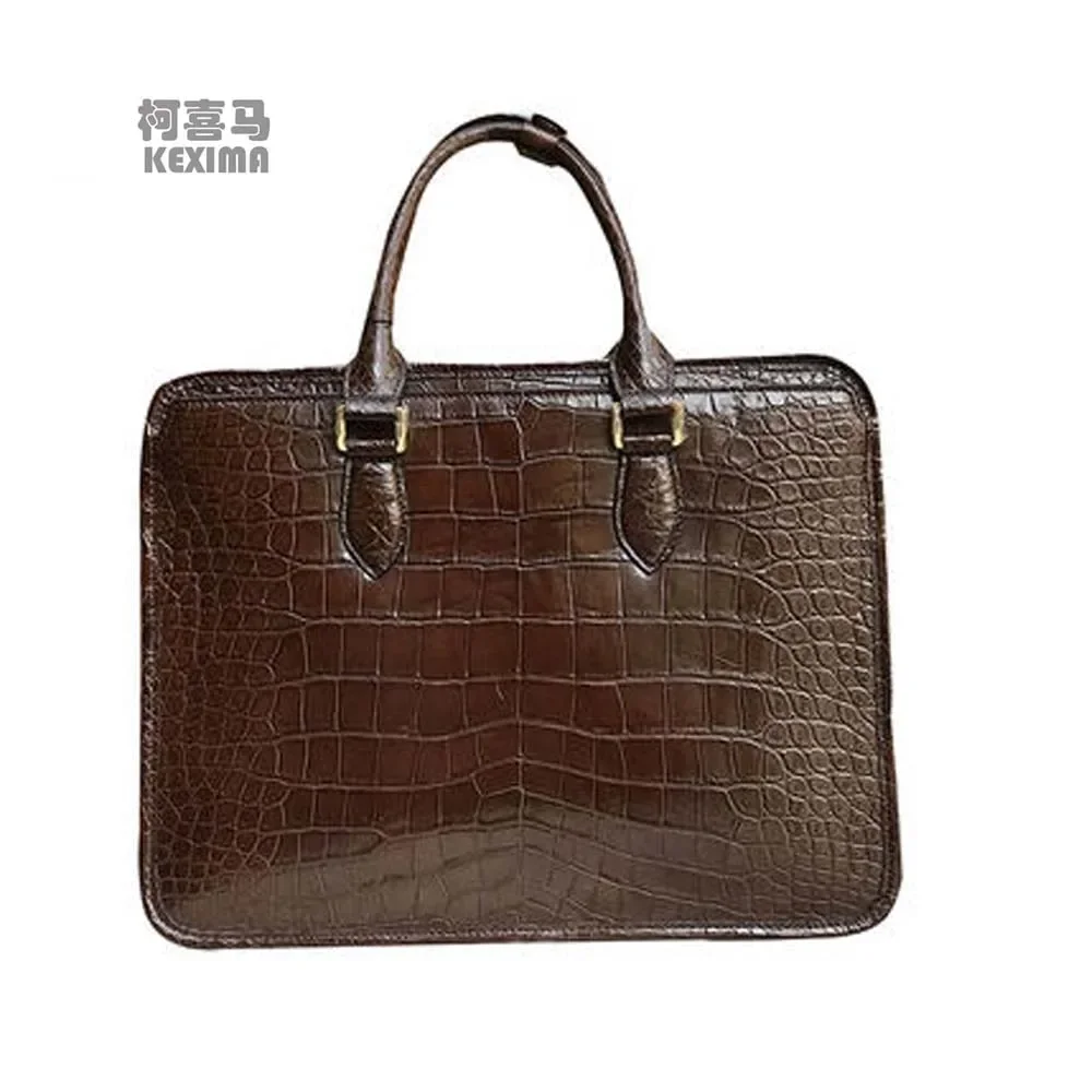 yongliang  new  crocodile leather  male  handbag  fashion   Hand bag men briefcase  One shoulder bag  male  handbag