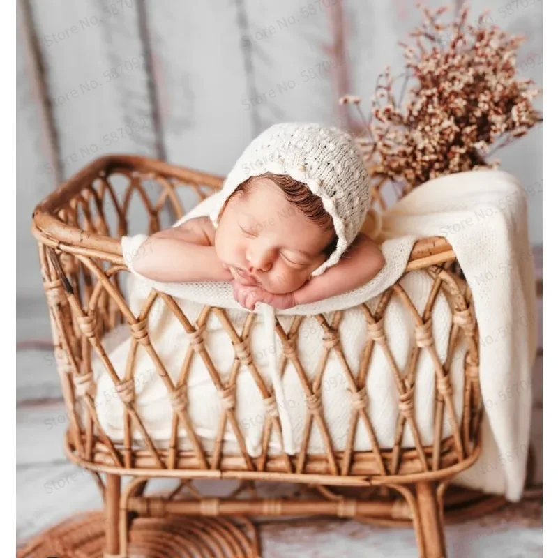 Vine Chair Ingot Newborn Photography Furniture Shooting Props Teng Studio Baby Photography Supplies Essential Newborn Photo Tool
