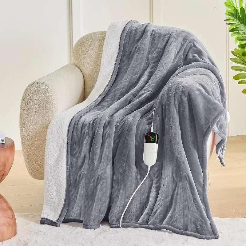 Heated Blanket Electric Throw 50