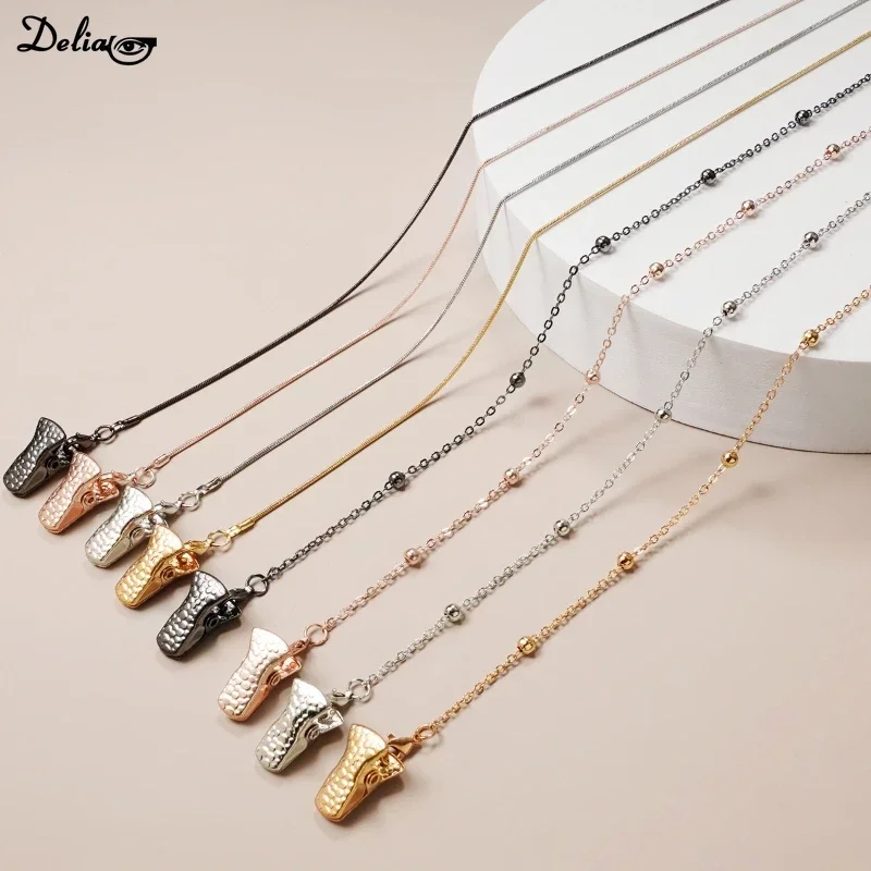 New Anti-Falling Glasses Eyeglasses Cord Necklace Fashion Woman Sunglasses Chain Cylinder Bead Chain Mask Hanging Chain Jewelry