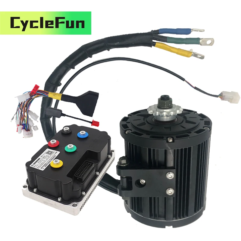 

QS138 3000W 3800RPM PMSM Mid Drive Motor With FarDriver ND72360 Controller Hall Type For Electric Motorcycles Scooter Dirt Bike