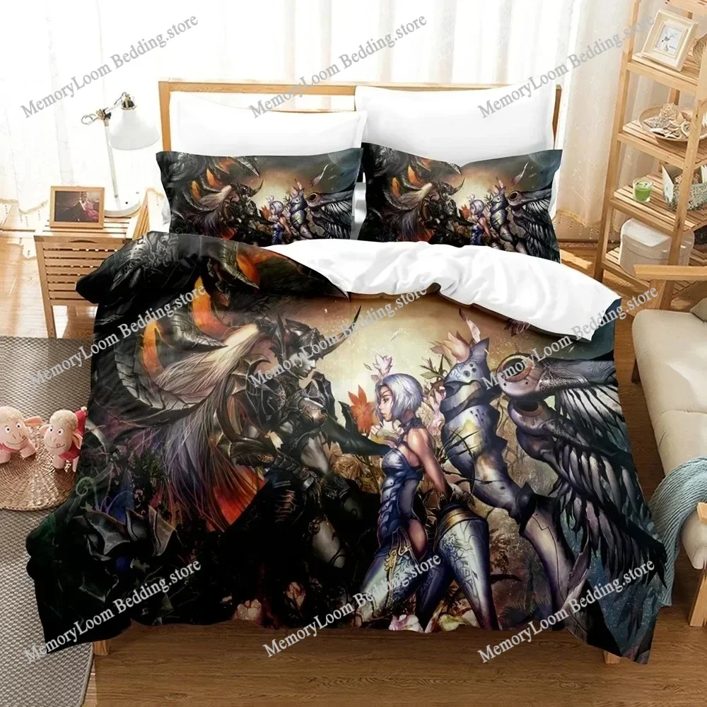 Game Theme Popular Lineage The Chaotic Throne Bedding Set King/Queen Size Duvet Cover 3D Print Cozy Soft Home Textile Decor