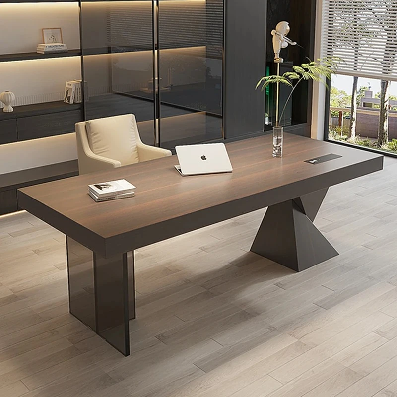 Luxury Executive Office Desks Manager Designer Standing Black Computer Desks Drawers Bedroom Mesa Escriotorio Office Furniture