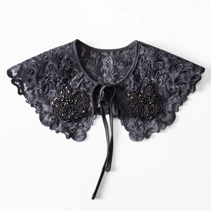 

1 шт. новый ручной работы из бисера искусственный воротник parches ropa универсальный внешний шарф, маленький шарф, нашивки для одежды