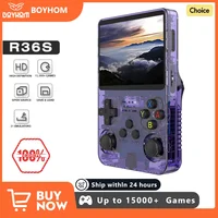 Consola de juegos portátil Retro R36S, sistema Linux, pantalla IPS de 3,5 pulgadas, reproductor de vídeo portátil de bolsillo, 64GB, 128GB, juegos, regalo para niños