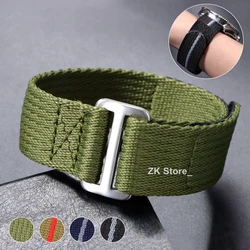 Premium Grade Nylon Strap 20mm 22mm Watch Bands Weave Breathable Bracelet Green Black Blue Wristband Belt Men Watch Accessories