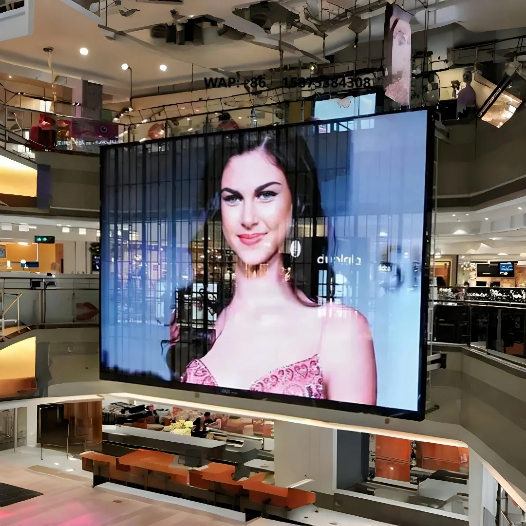P3.9 High Transparency Transparent LED Display Die Cast  LED Video Wall Screen for Shopping Mall Glass Curtain Wall Advertising