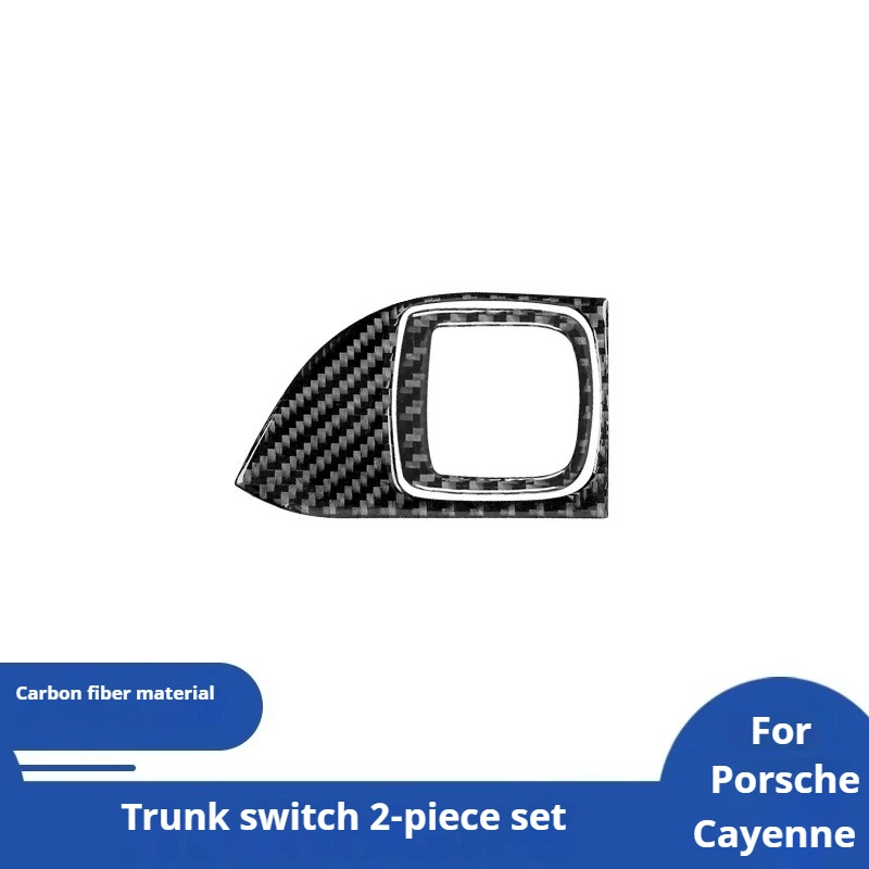 

For 03-10 Porsche Cayenne Carbon Fiber Trunk Switch Decorative Sticker Interior Modification