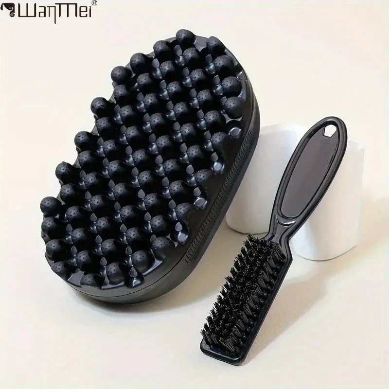 Silicone Painless Hair Brush Magic Twist Curly Hair Detangler Quick Dry Easy Rinse Portable Comb Styling Accessory forCurly Hair