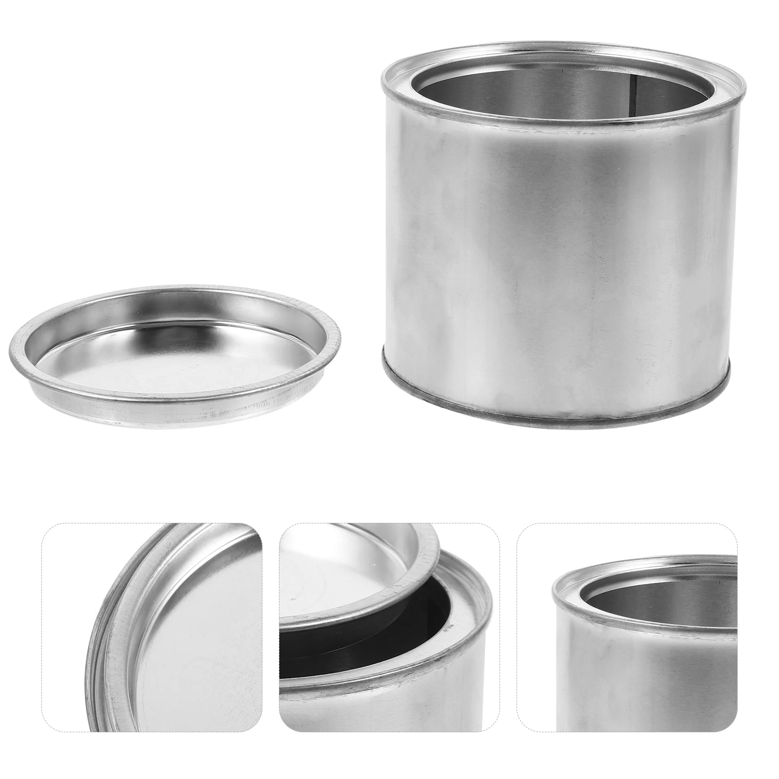 6 Pcs Empty Paint Cans with Lids Storage Jars Ink Container Bucket Travel Canister