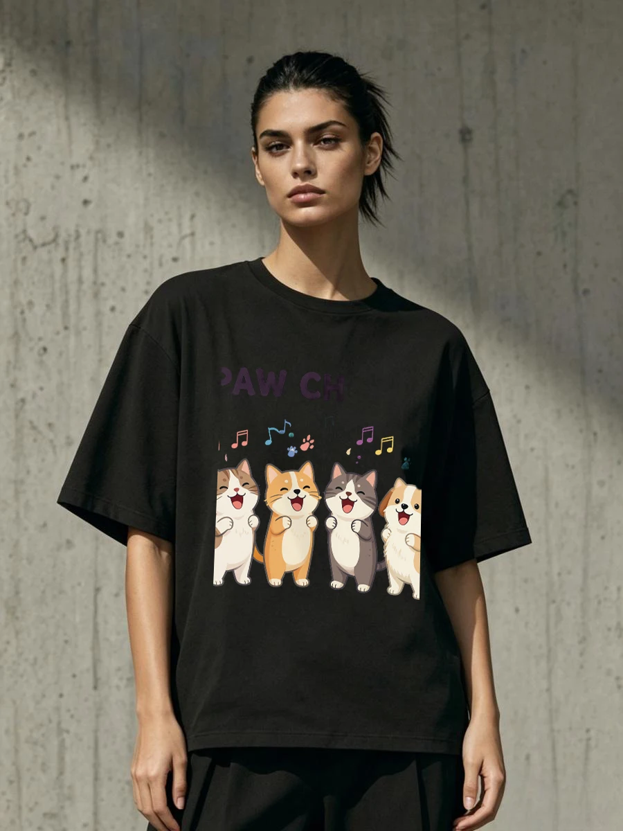 Camisetas con efecto superpuesto, tela de otoño, estilo urbano, para danza y movimiento, con elementos de diseño urbano actual.