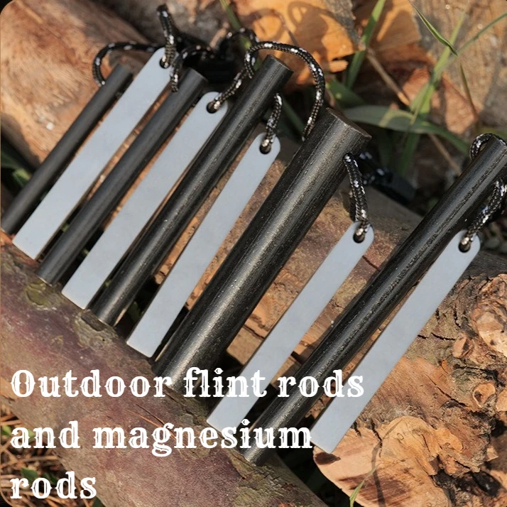 

Outdoor Magnesium Rod Fire Stick Wilderness Set Essential Survival Equipment Camping Tools Fire-making Magic Tools
